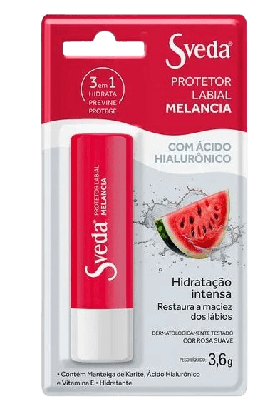 Protetor Labial Sveda Melancia 3,6g